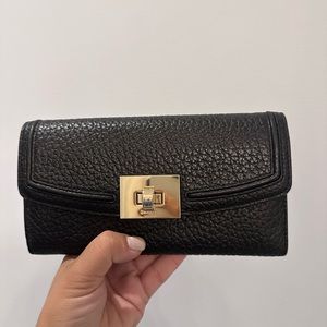 Brand New Kate Spade Black Leather Wallet